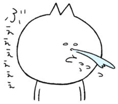 white cat Lilly sticker sticker #13748089