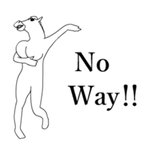 Horse woman of graffiti sticker #13748117