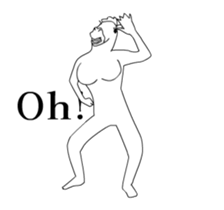 Horse woman of graffiti sticker #13748119