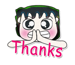 My name is AKIRA. Good luck!^_^ sticker #13748391