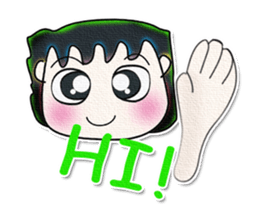 My name is AKIRA. Good luck!^_^ sticker #13748393