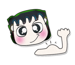 My name is AKIRA. Good luck!^_^ sticker #13748400