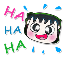 My name is AKIRA. Good luck!^_^ sticker #13748402