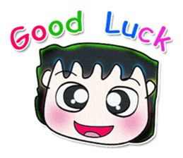 My name is AKIRA. Good luck!^_^ sticker #13748424