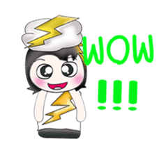 Mr. SATORU. I love thunderbolt. sticker #13750191