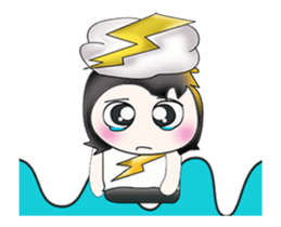 Mr. SATORU. I love thunderbolt. sticker #13750192