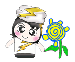 Mr. SATORU. I love thunderbolt. sticker #13750194