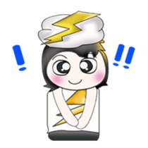 Mr. SATORU. I love thunderbolt. sticker #13750200