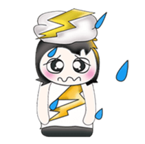 Mr. SATORU. I love thunderbolt. sticker #13750201