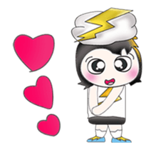 Mr. SATORU. I love thunderbolt. sticker #13750204