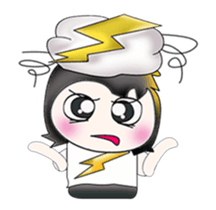 Mr. SATORU. I love thunderbolt. sticker #13750207