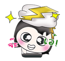 Mr. SATORU. I love thunderbolt. sticker #13750208