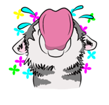 Siberian Husky named Ice sticker #13751089