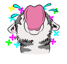 Siberian Husky named Ice sticker #13751089