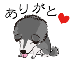 Siberian Husky named Ice sticker #13751101