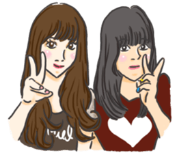 Girl's talk. sticker #13751125