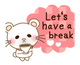 Panda cat, Pan'nya everyday can use sticker #13751446