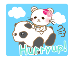 Panda cat, Pan'nya everyday can use sticker #13751453