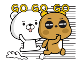 Tsundere Bear & Straightforward Bear sticker #13751502
