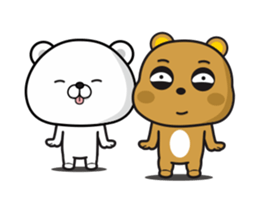 Tsundere Bear & Straightforward Bear sticker #13751510