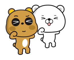 Tsundere Bear & Straightforward Bear sticker #13751511