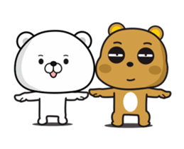 Tsundere Bear & Straightforward Bear sticker #13751512
