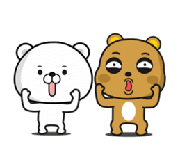 Tsundere Bear & Straightforward Bear sticker #13751513