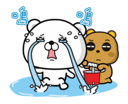 Tsundere Bear & Straightforward Bear sticker #13751516