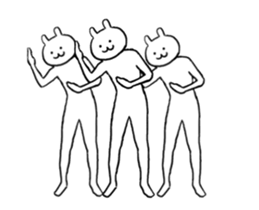 ANIMATED WHITE RABBIT2 sticker #13751877