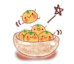 Adult cute winter of Sticker sticker #13752260