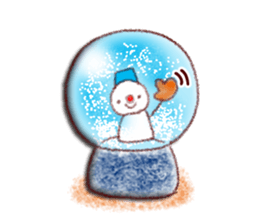 Adult cute winter of Sticker sticker #13752276