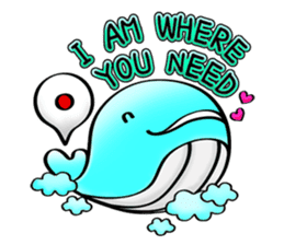 Care whale sticker #13752630