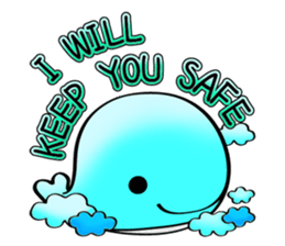 Care whale sticker #13752633