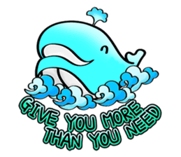 Care whale sticker #13752634