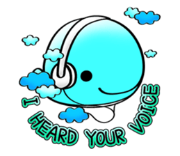 Care whale sticker #13752635