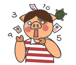 The blue rookie-Jacky the Hong Kong pig sticker #13752639