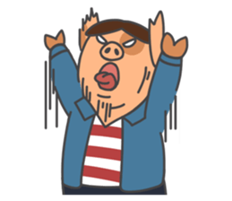 The blue rookie-Jacky the Hong Kong pig sticker #13752644