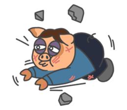 The blue rookie-Jacky the Hong Kong pig sticker #13752647