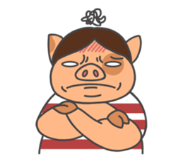 The blue rookie-Jacky the Hong Kong pig sticker #13752649