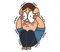 The blue rookie-Jacky the Hong Kong pig sticker #13752654