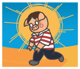 The blue rookie-Jacky the Hong Kong pig sticker #13752657