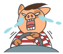 The blue rookie-Jacky the Hong Kong pig sticker #13752659