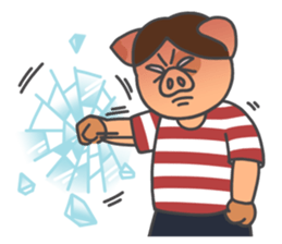 The blue rookie-Jacky the Hong Kong pig sticker #13752661