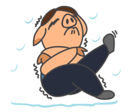 The blue rookie-Jacky the Hong Kong pig sticker #13752669