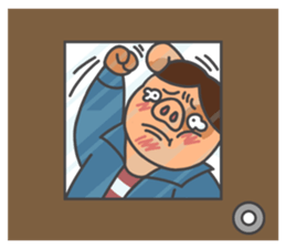 The blue rookie-Jacky the Hong Kong pig sticker #13752670