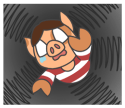 The blue rookie-Jacky the Hong Kong pig sticker #13752672