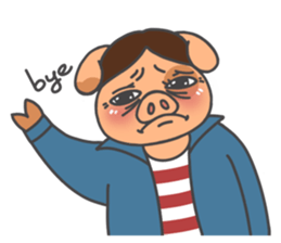 The blue rookie-Jacky the Hong Kong pig sticker #13752674