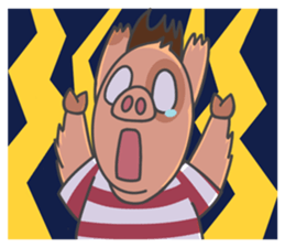 The blue rookie-Jacky the Hong Kong pig sticker #13752677