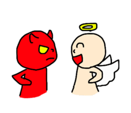 Angels & Demons !! sticker #13752880