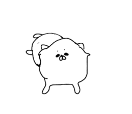 I am Pomeranian(white) sticker #13753607